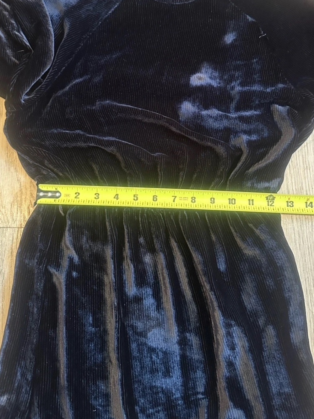 Cloth & Stone Silk Blend Ribbed Velvet Mini Dress Black XS NWOT - Picture 6 of 10